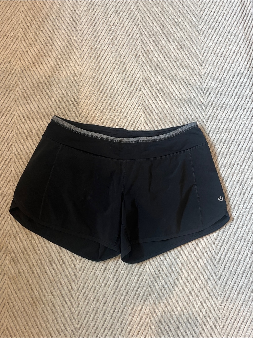 lululemon athletica Black Women’s Run/Train Athletic Shorts